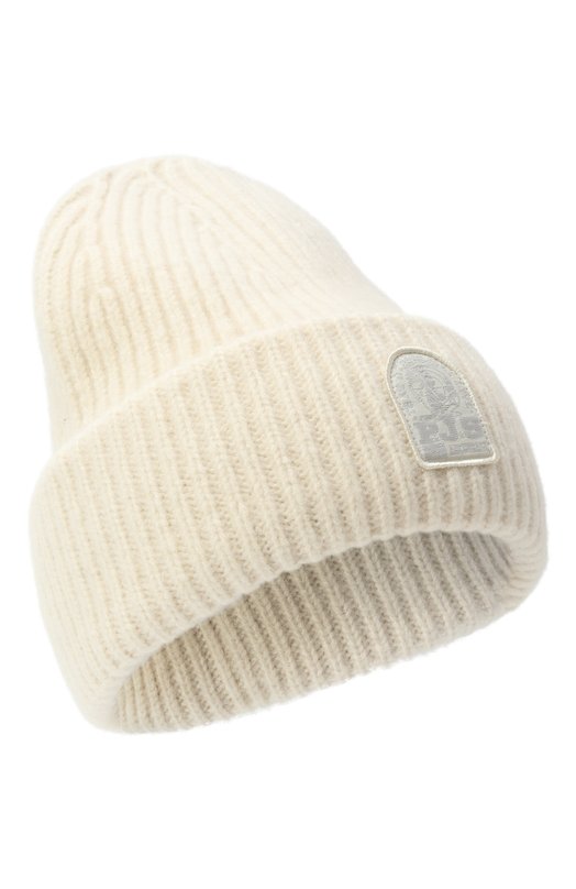 Шапка из шерсти и хлопка Parajumpers 25WMPAHAHA32 Кремовый 25WMPAHAHA32