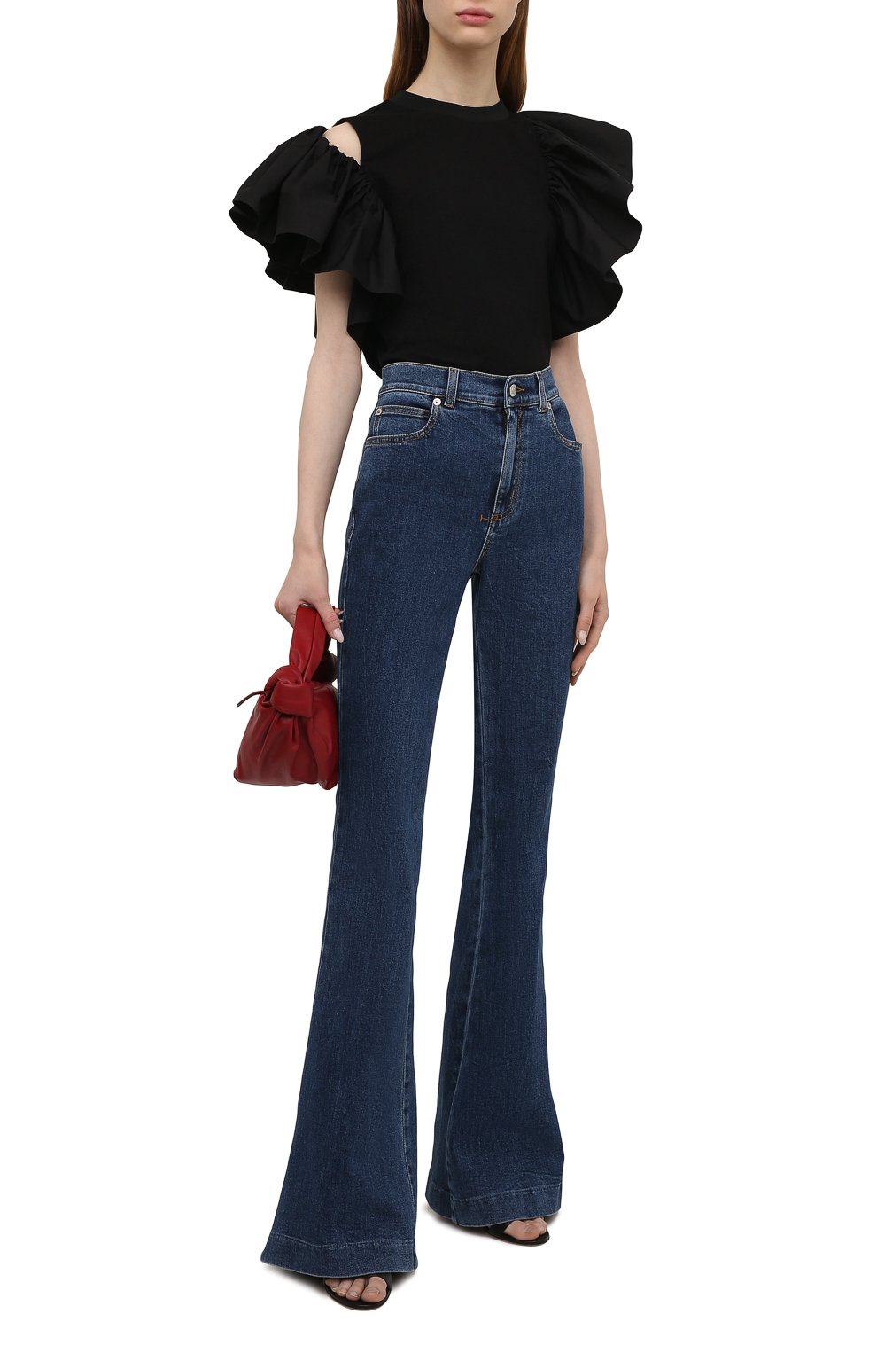 Хлопковый топ ALEXANDER MCQUEEN, арт. 683042/QLAAA, фото 2