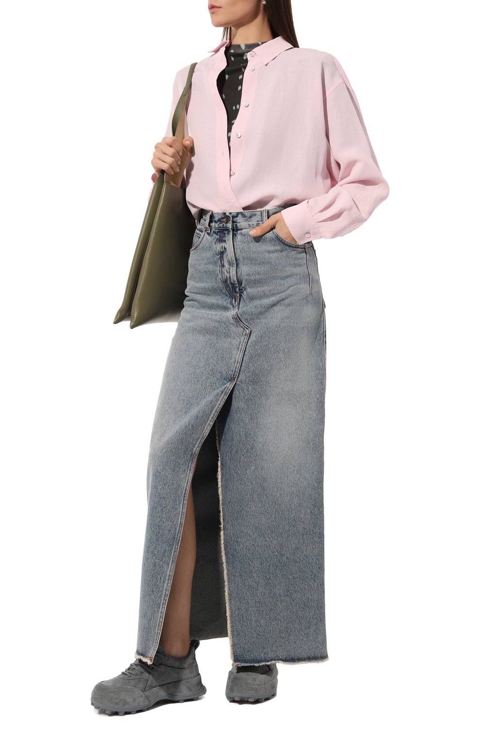 Хлопковая футболка THE ATTICO, арт. 241WCT04/J040P, фото 2