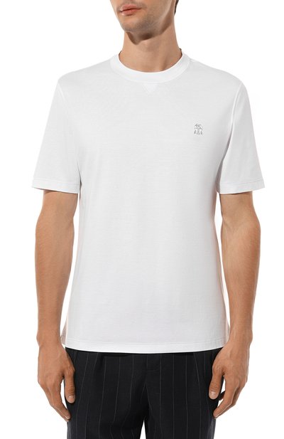 Хлопковая футболка BRUNELLO CUCINELLI, арт. M0B131328G, фото 3