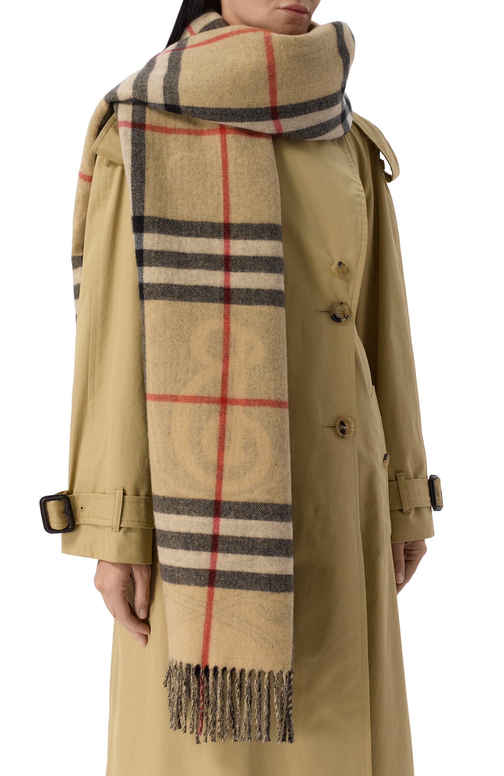 Двусторонний шарф из кашемира BURBERRY, арт. 8130408, фото 4