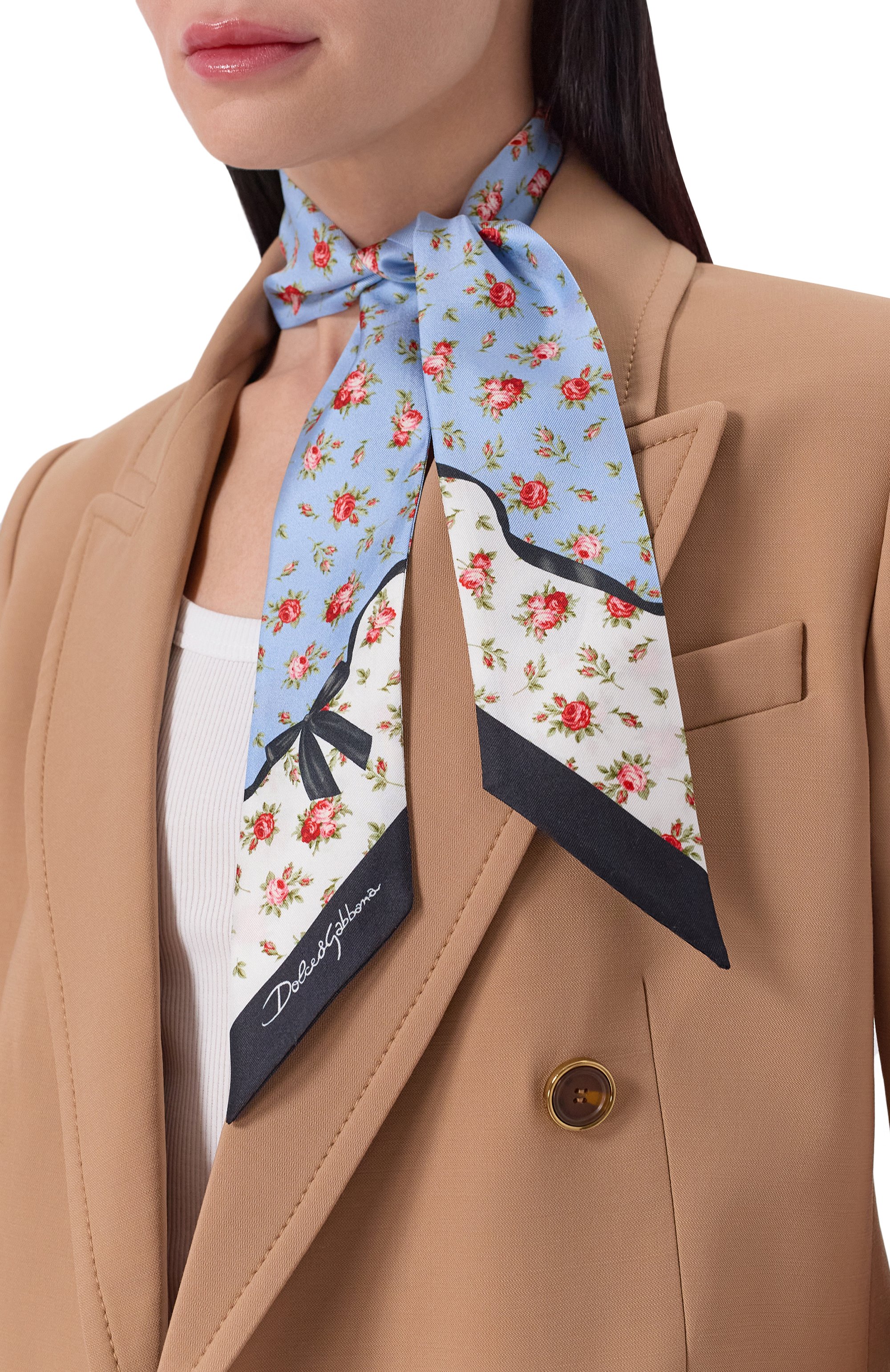 Шелковый шарф-твилли DOLCE & GABBANA, арт. FS215A/GDDL0, фото 2