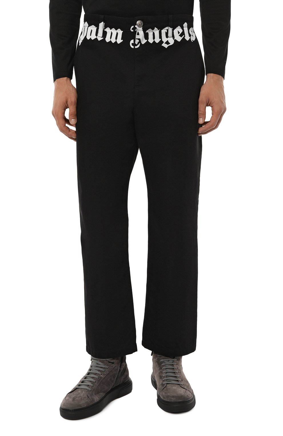 Хлопковые брюки PALM ANGELS, арт. PMCG005F24FAB001, фото 3