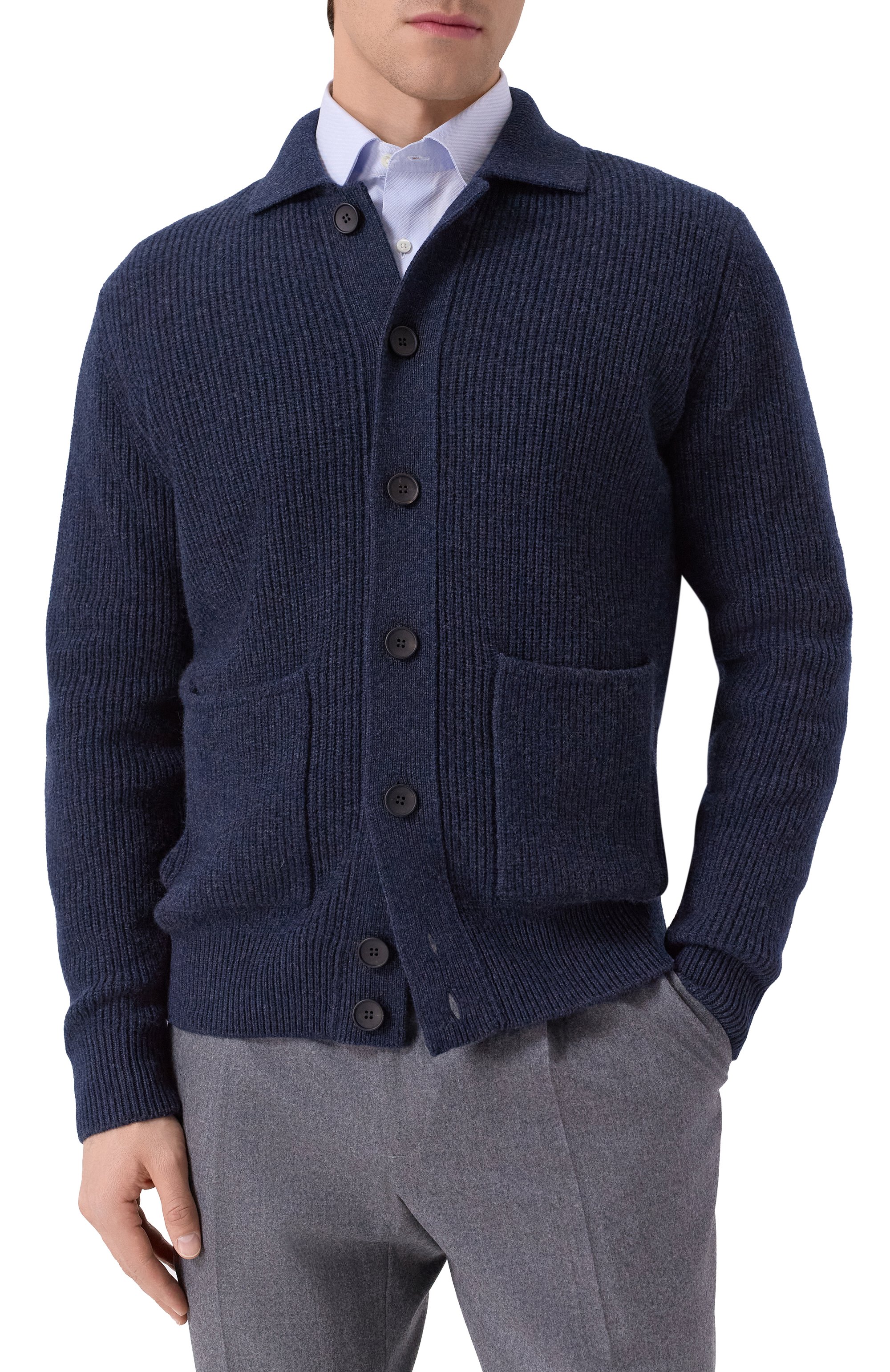 К�ардиган из шерсти и кашемира ANDREA CAMPAGNA, арт. CA3MLT/WC7P, фото 3