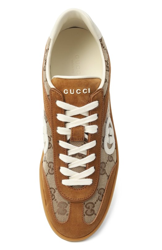 Комбинированные кеды G75 Gucci 812656/AAEGA Коричневый  812656/AAEGA Фото 6