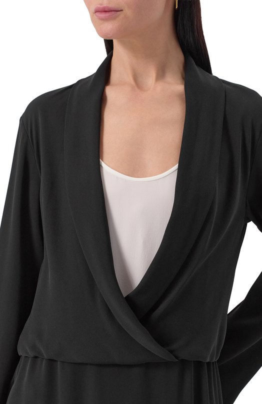 Шелковое платье Giorgio Armani GW001584/AF20134 Чёрный  GW001584/AF20134 Фото 5