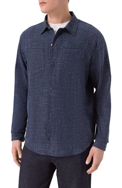 Рубашка из шерсти и кашемира MARCO PESCAROLO, арт. ZEUS/5326, фото 3