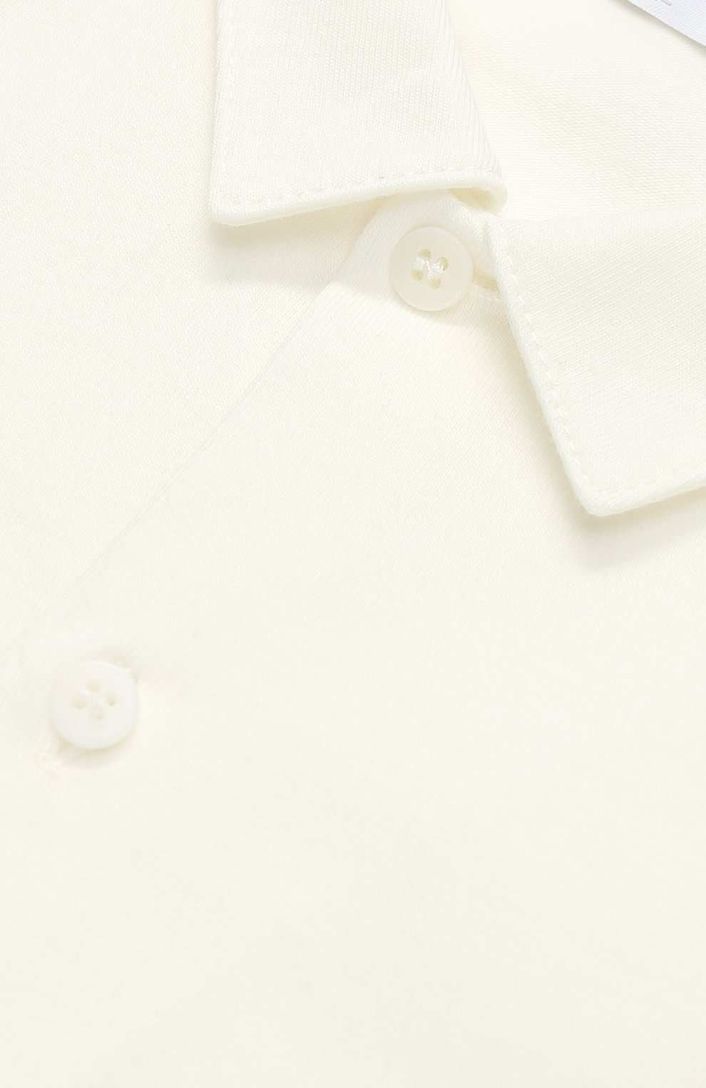 Хлопковое боди с воротником IL GUFO белого цвета по цене 5440 руб., арт. A17MB051M0032/3M-9M, фото 3 Хлопковое боди с воротником IL GUFO, арт. A17MB051M0032/3M-9M, фото 3