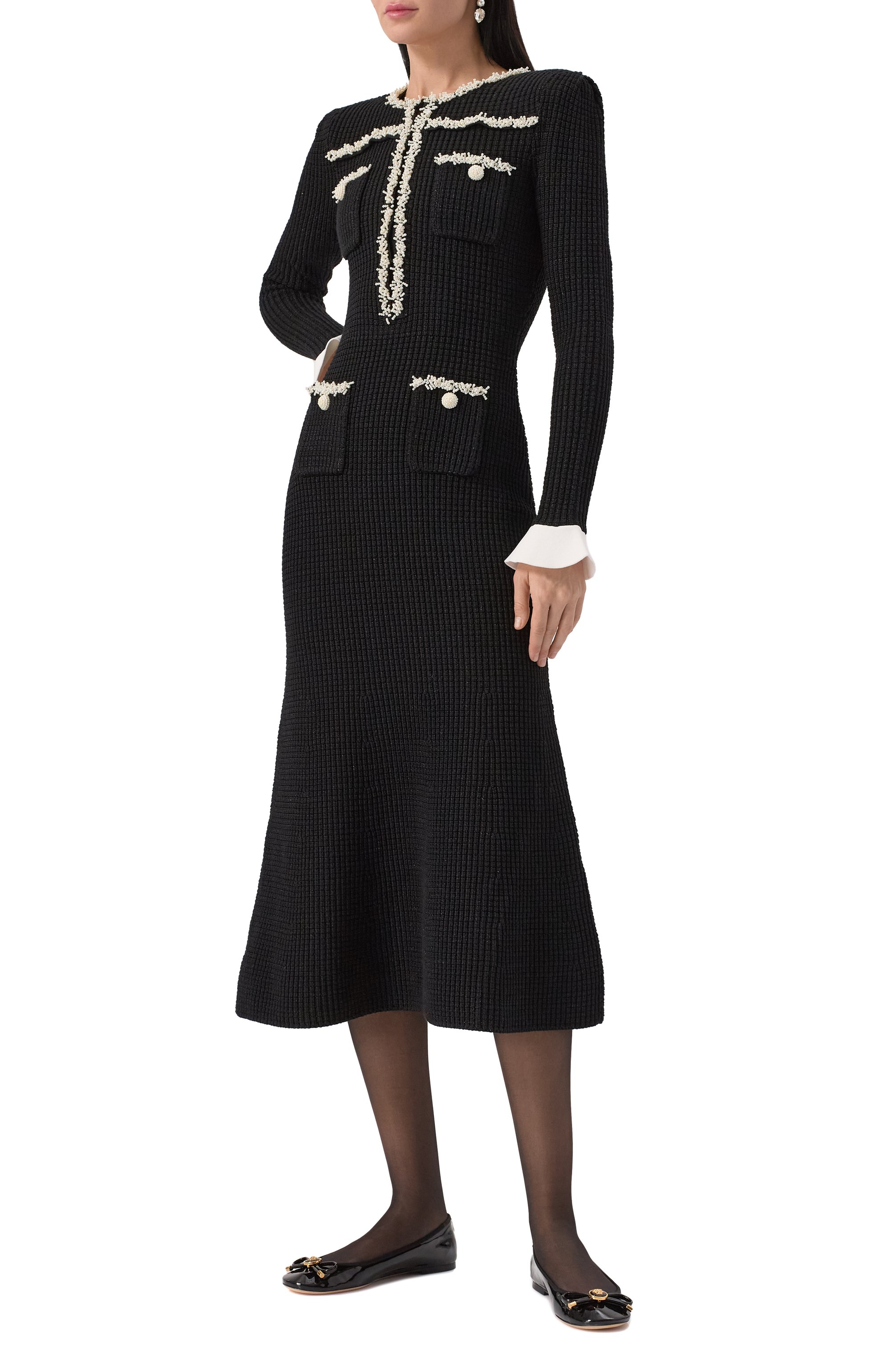 Кожаные балетки opera bow VERSACE, арт. 1017834/1A11949, фото 2