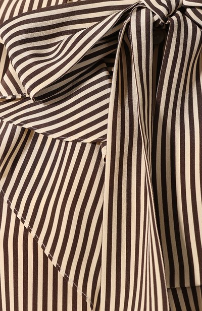 Шелковая блузка CELINE бежевого цвета по цене 170500 руб., арт. 2B213104J, фото 5 Шелковая блузка CELINE, арт. 2B213104J, фото 5