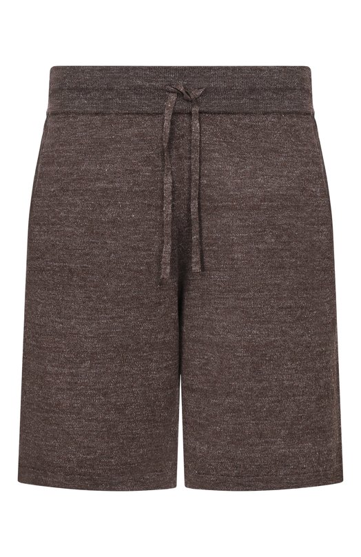 Шорты изо льна и шелка Andrea Campagna M5426-8088 Коричневый M5426-8088