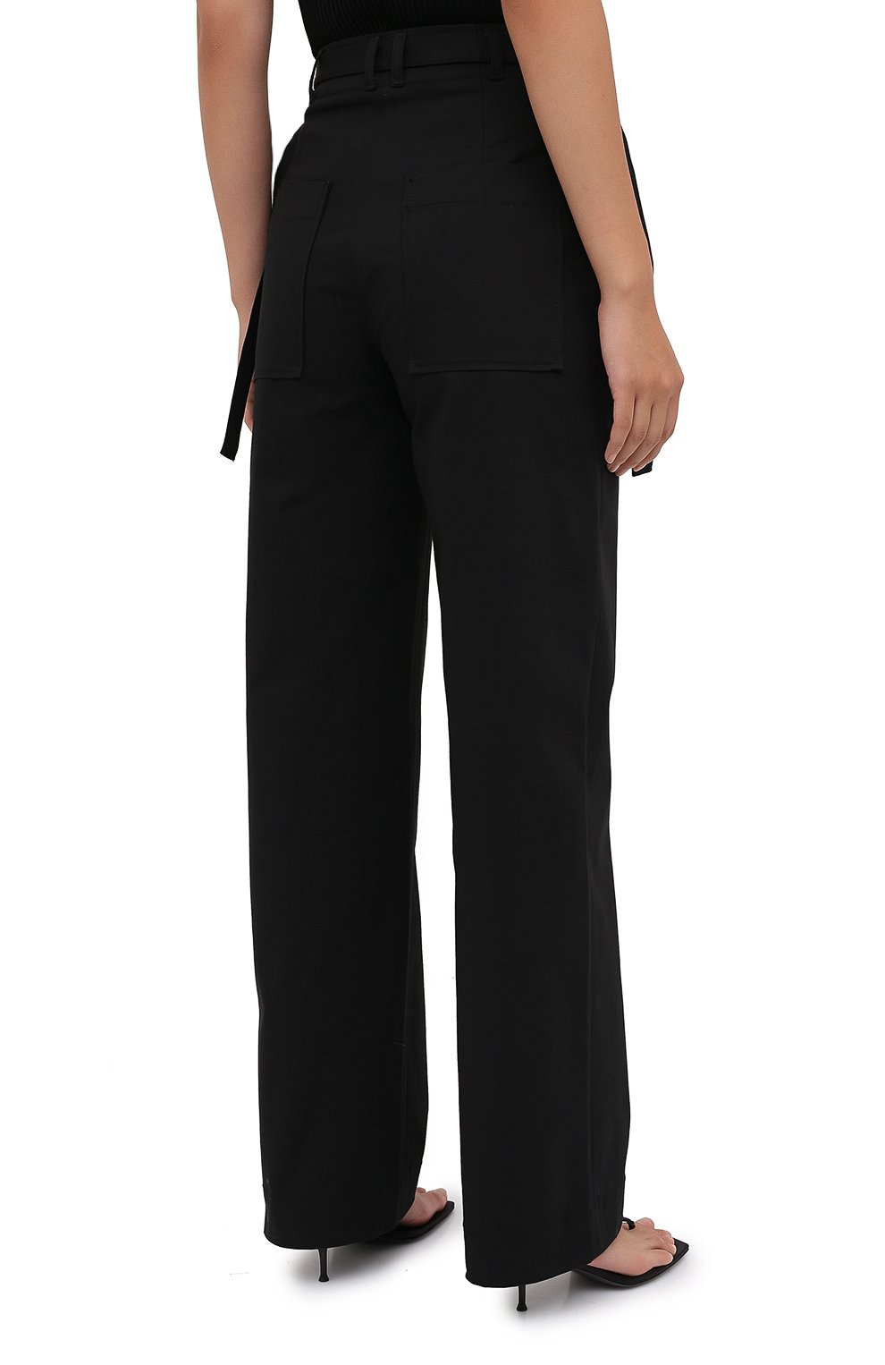 Хлопковые брюки PROENZA SCHOULER WHITE LABEL, арт. WL2036042-AC110, фото 4