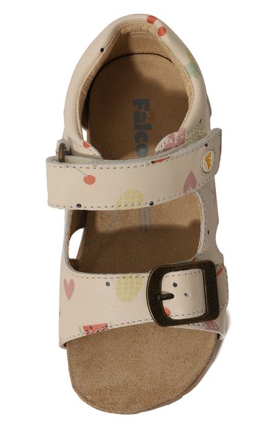 Кожаные сандалии FALCOTTO кремового цвета по цене 9630 руб., арт. 1500737/A3/18-26, фото 4 Кожаные сандалии FALCOTTO, арт. 1500737/A3/18-26, фото 4