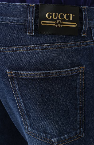 Джинсы GUCCI синего цвета по цене 93600 руб., арт. 408637/XDAK2, фото 5 Джинсы GUCCI, арт. 408637/XDAK2, фото 5