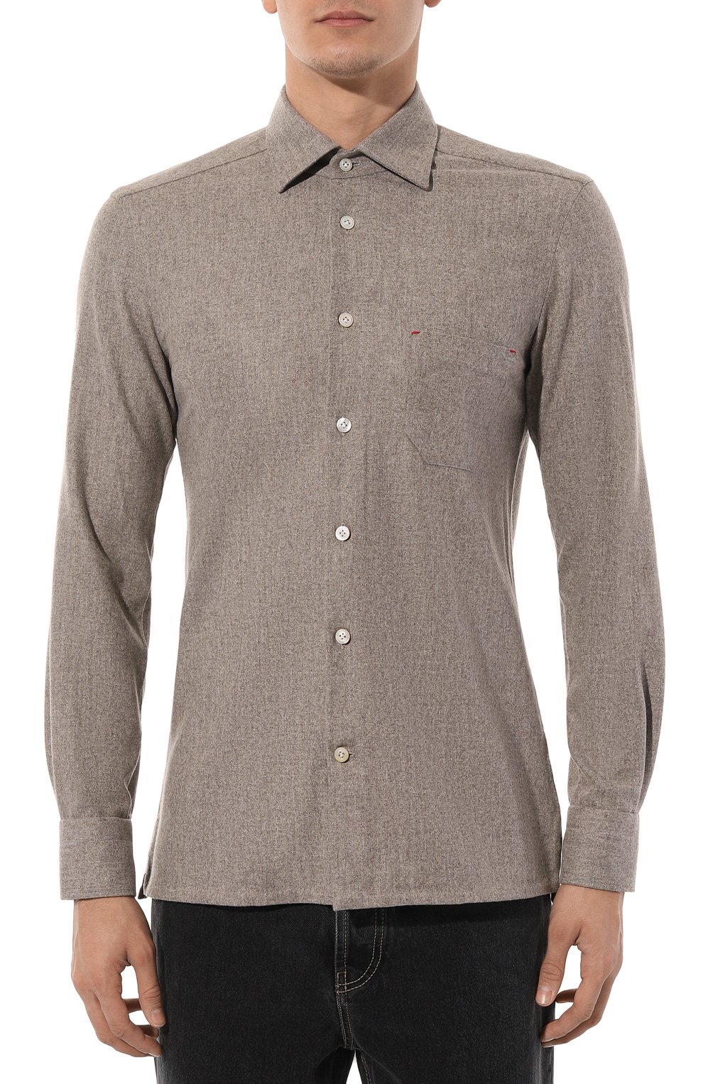 Шерстяная рубашка KITON, арт. UMCNERK0131C06, фото 3