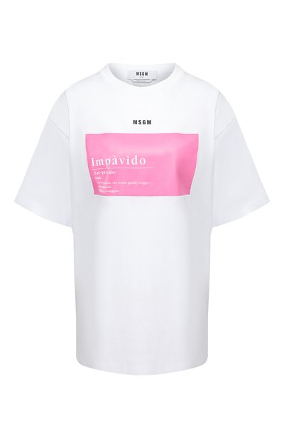 Женская хлопковая футболка MSGM, арт. 2842MDM201 207498