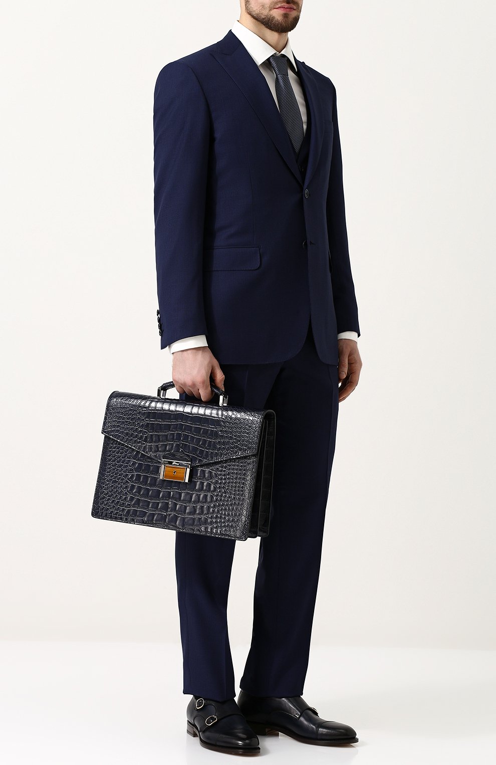 Портфель из кожи аллигатора BRIONI, арт. 0ITC0L/P7716, фото 2