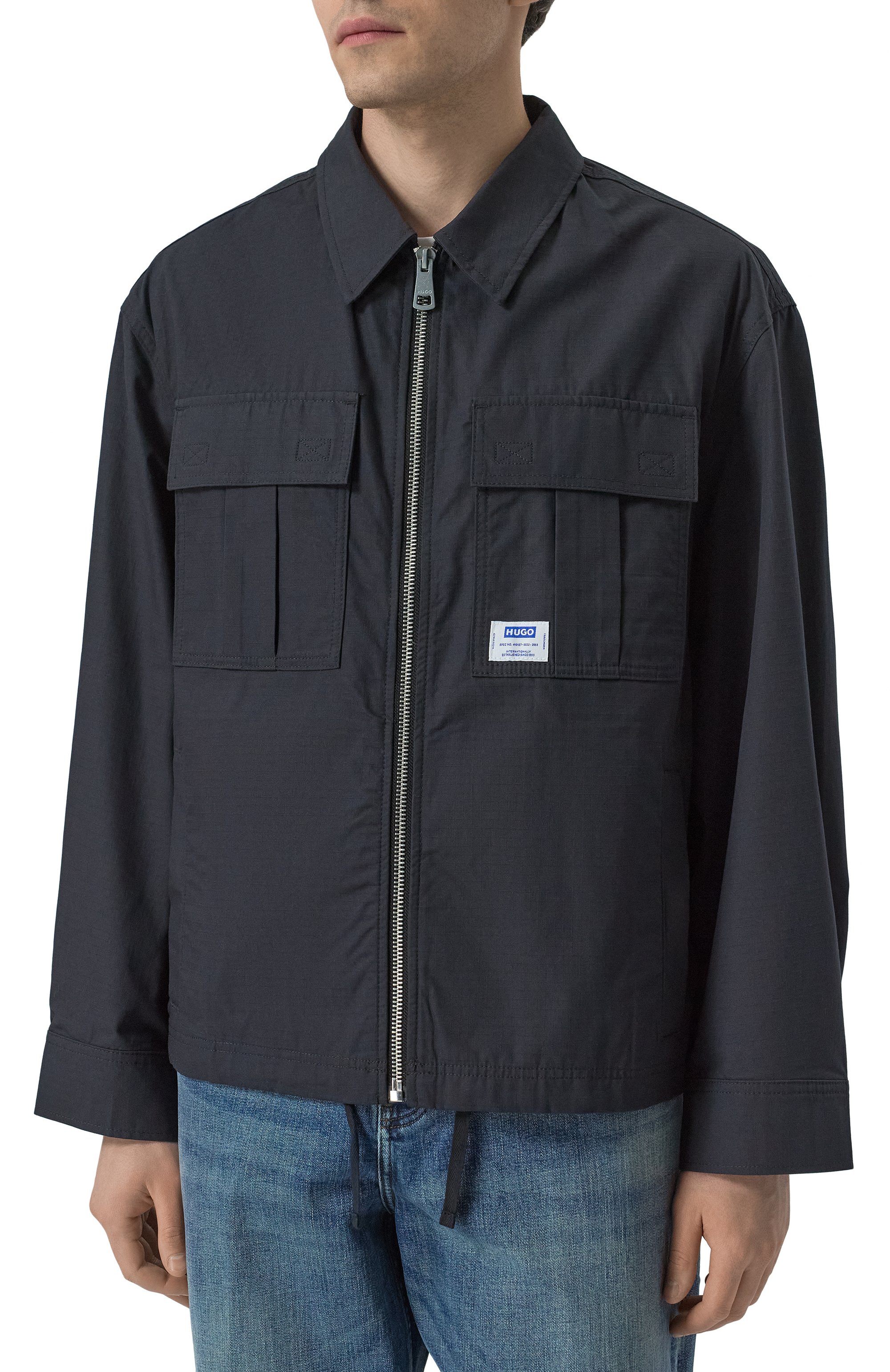 Хлопковая куртка HUGO BLUE, арт. 50530801, фото 3