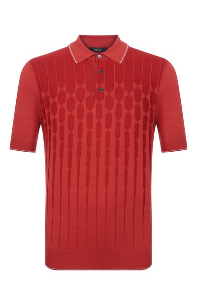Мужская поло из шелка и хлопка ZILLI, арт. KBP002M0107VCRC00