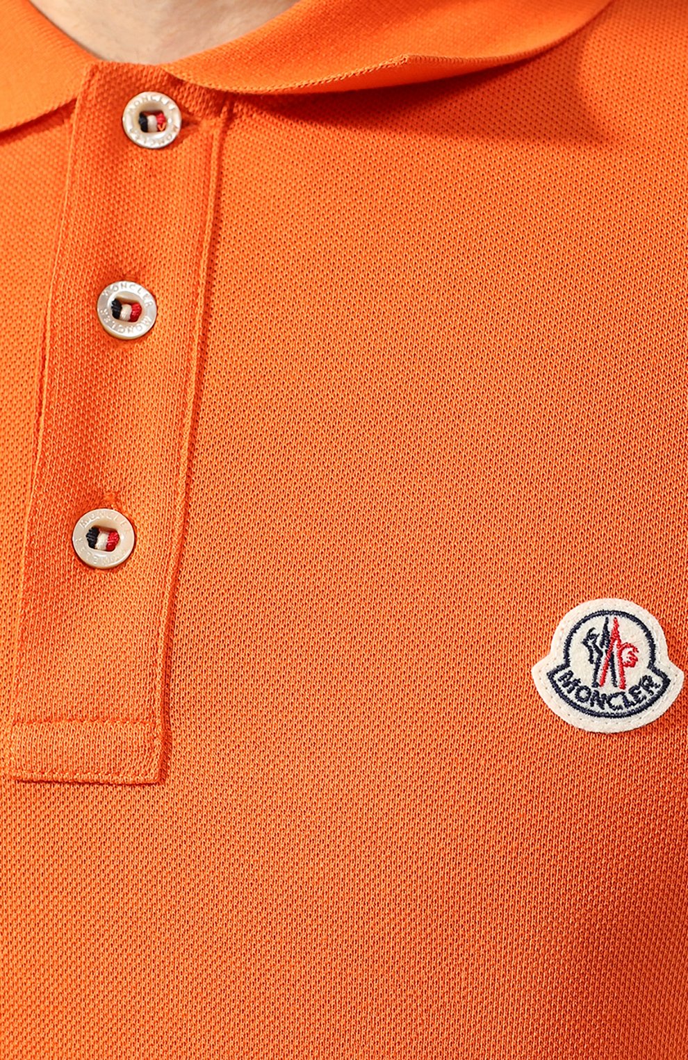 Хлопковое поло  MONCLER, арт. E1-091-83408-00-84556, фото 5