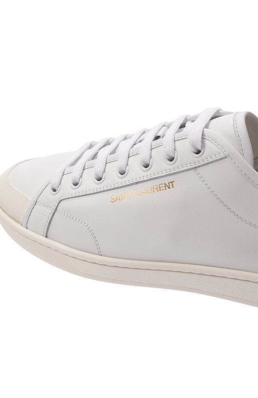 Кожаные кеды Saint Laurent 820087/00N00 Белый  820087/00N00 Фото 7