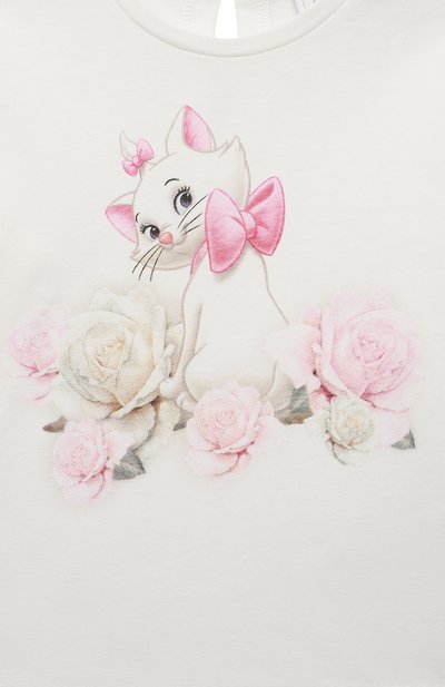 Хлопковый лонгслив MONNALISA, арт. 390601, фото 3