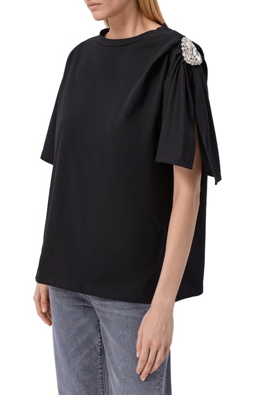 Хлопковый топ Area PF25AWTS0045FA01 Чёрный  PF25AWTS0045FA01 Фото 3