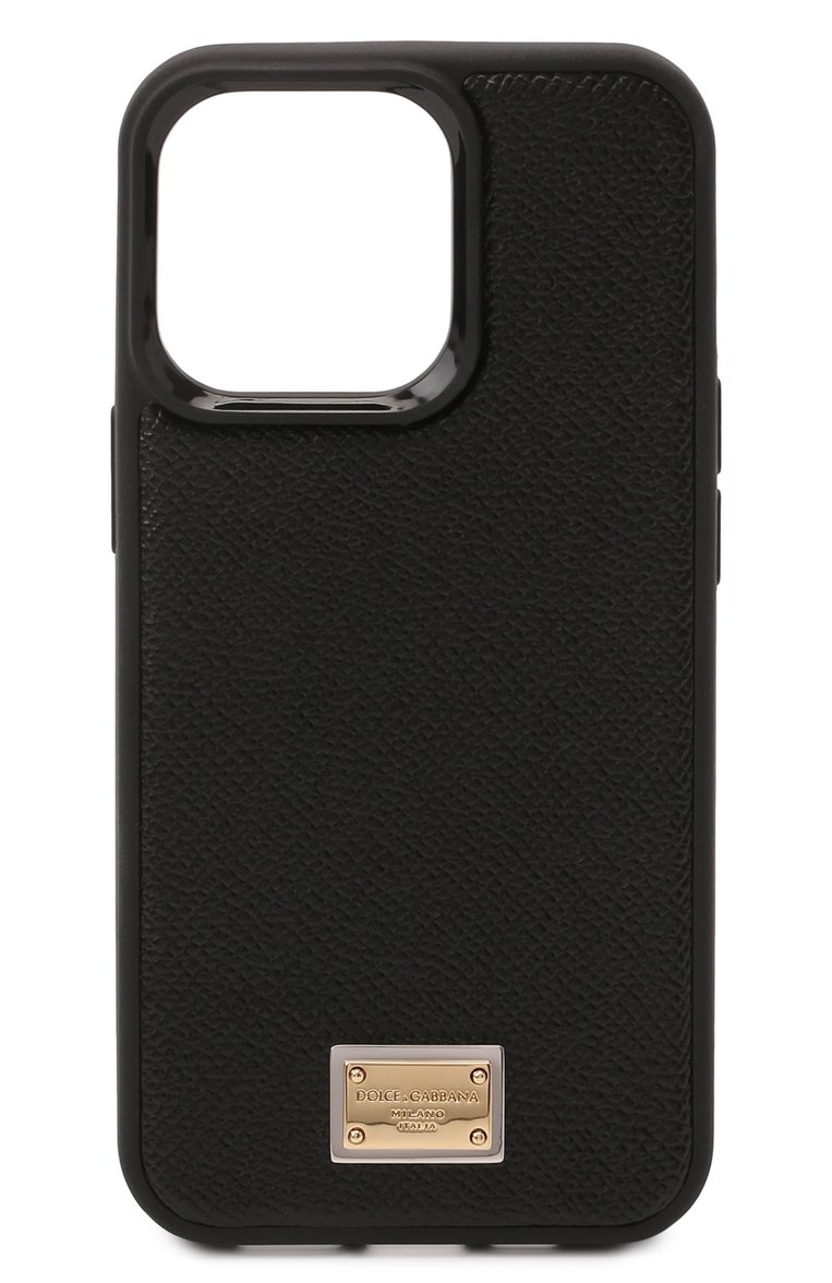 Кожаный чехол для iphone 13 pro DOLCE & GABBANA черного цвета, арт. BI3135/A1001 | Фото 1 (Материал: Натуральная кожа; Женское Кросс-КТ: Кожа iPhone; Нос: Не проставлено; Региональные ограничения белый список (Axapta Mercury): Не проставлено)