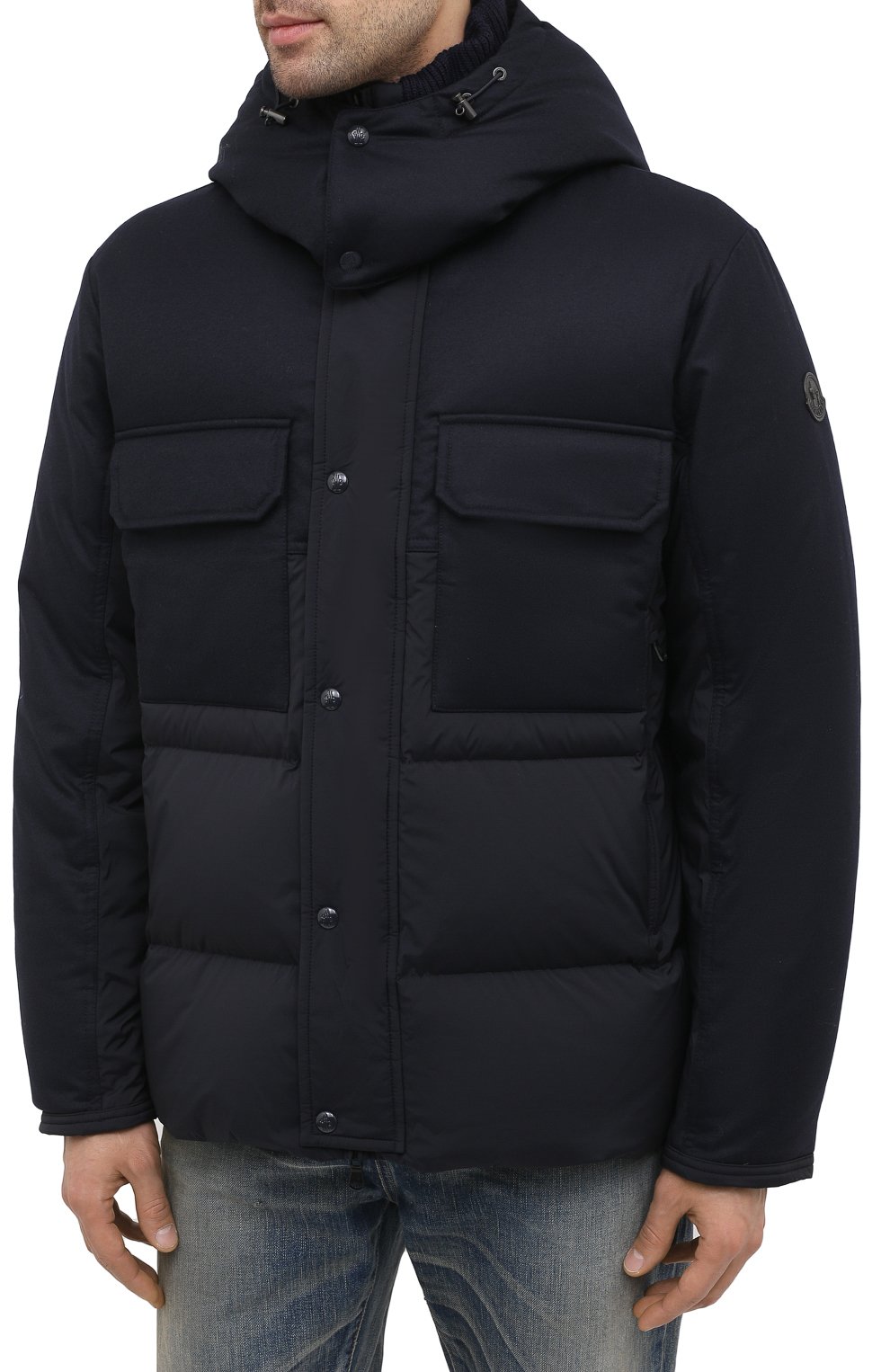 Пуховик wilfrid MONCLER темно-синего цвета по цене 157500 руб., арт. F2-091-1B538-00-53132, фото 3 Пуховик wilfrid MONCLER, арт. F2-091-1B538-00-53132, фото 3
