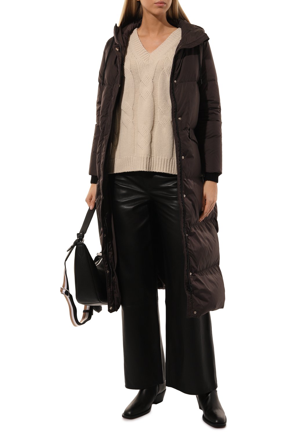 Пуховик HERNO темно-коричневого цвета по цене 109500 руб., арт. PI001742D-RUS/12004, фото 2 Пуховик HERNO, арт. PI001742D-RUS/12004, фото 2