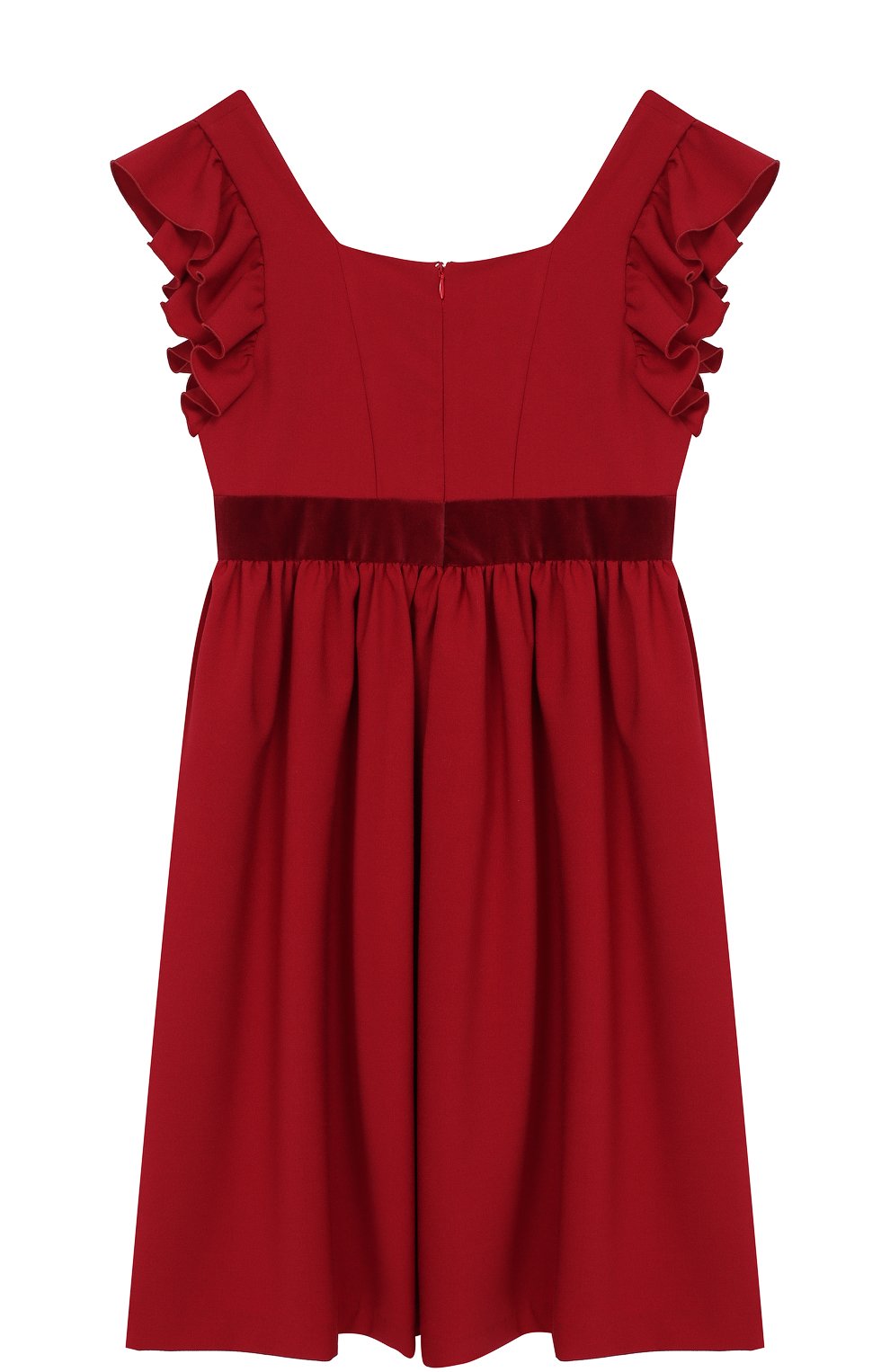 Платье с оборками и бархатной отделкой CAF, арт. 306-FP/12A-14A, фото 2