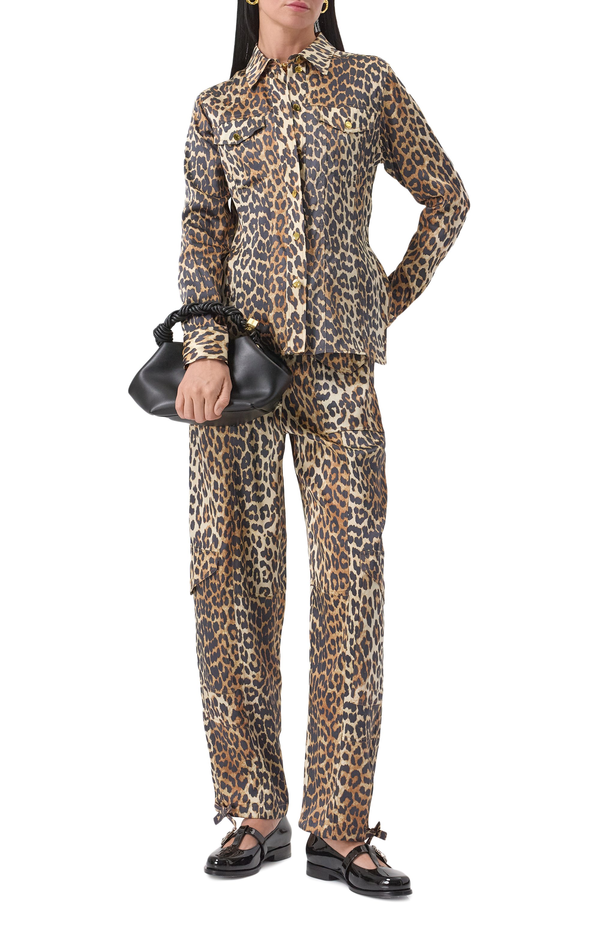 Брюки из вискозы GANNI, арт. W0324/6757, фото 2