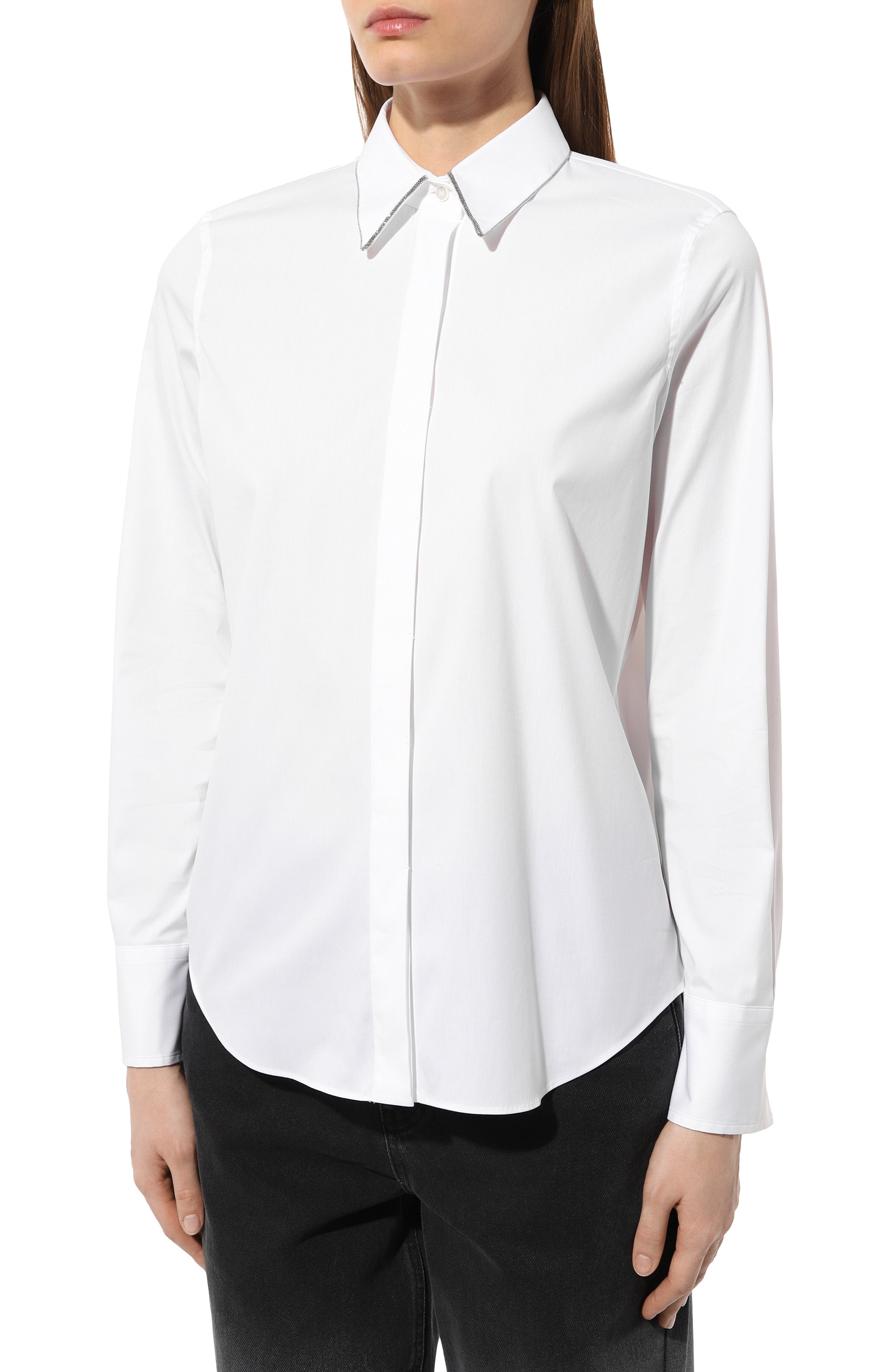 Хлопковая рубашка BRUNELLO CUCINELLI, арт. M0091B1367, фото 3