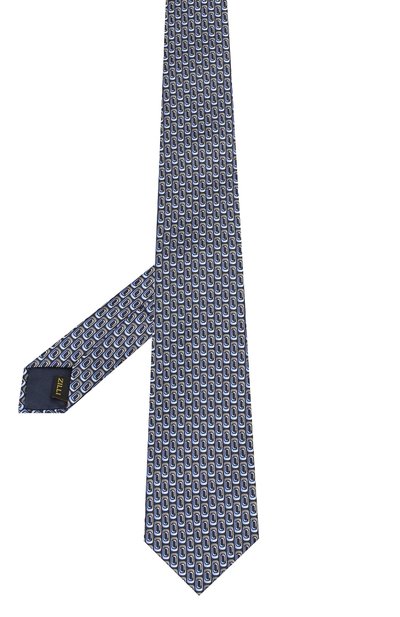 Шелковый галстук ZILLI серого цвета по цене 25800 руб., арт. 50292/TIES, фото 2 Шелковый галстук ZILLI, арт. 50292/TIES, фото 2