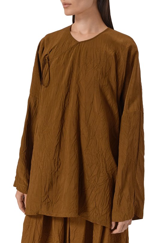 Блузка из вискозы Uma Wang UP1013 Коричневый  UP1013 Фото 3