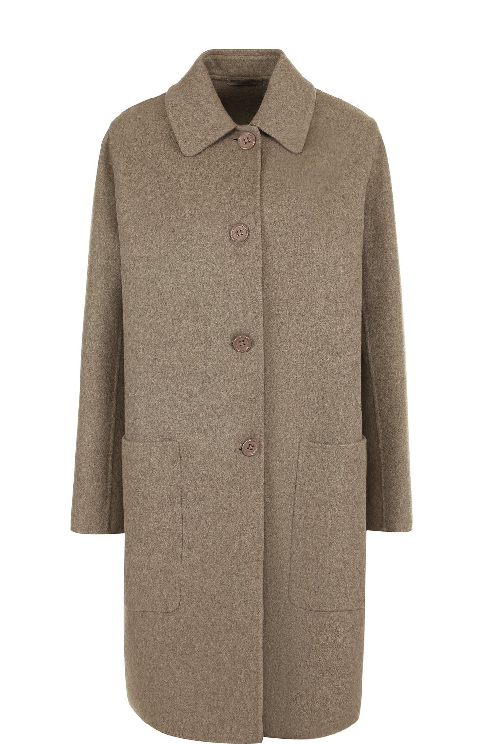 Кашемировое пальто прямого кроя с накладными карманами BOTTEGA VENETA, арт. 498952/VD0D0, фото 1