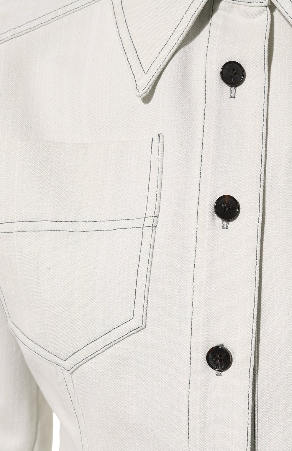 Джинсовая рубашка LVIR светло-голубого цвета по цене 35400 руб., арт. LV23S-SH03A, фото 5 Джинсовая рубашка LVIR, арт. LV23S-SH03A, фото 5