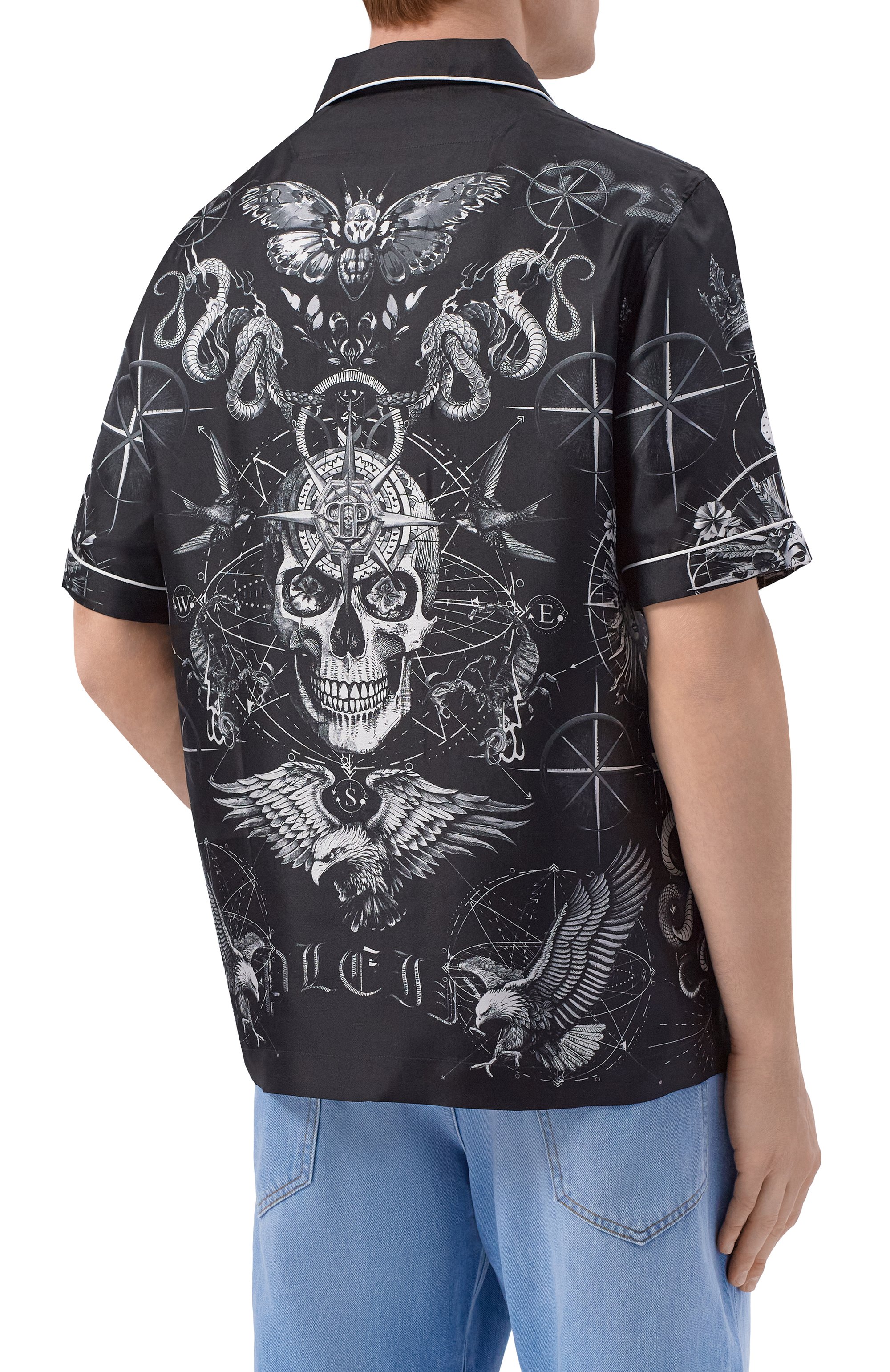 Шелковая рубашка PHILIPP PLEIN, арт. SAFC MRP2548 PTE104N, фото 4