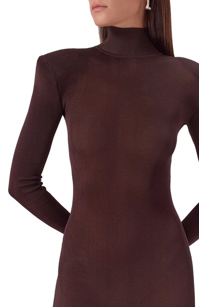 Платье из вискозы SELF-PORTRAIT, арт. SS25945XBR, фото 5