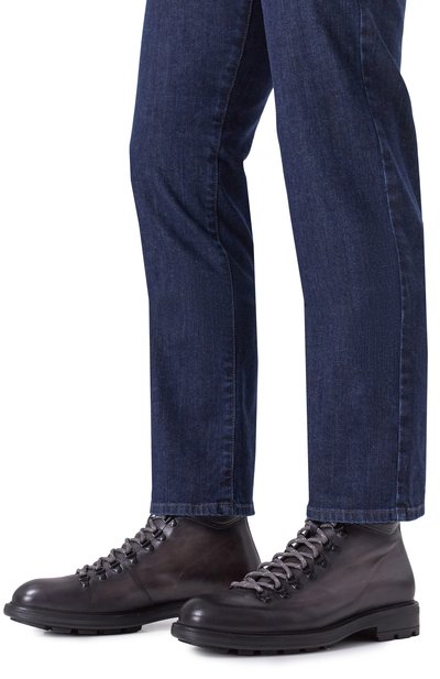 Кожаные ботинки MAGNANNI темно-серого цвета по цене 51150 руб., арт. 25407/B0WEN, фото 3 Кожаные ботинки MAGNANNI, арт. 25407/B0WEN, фото 3