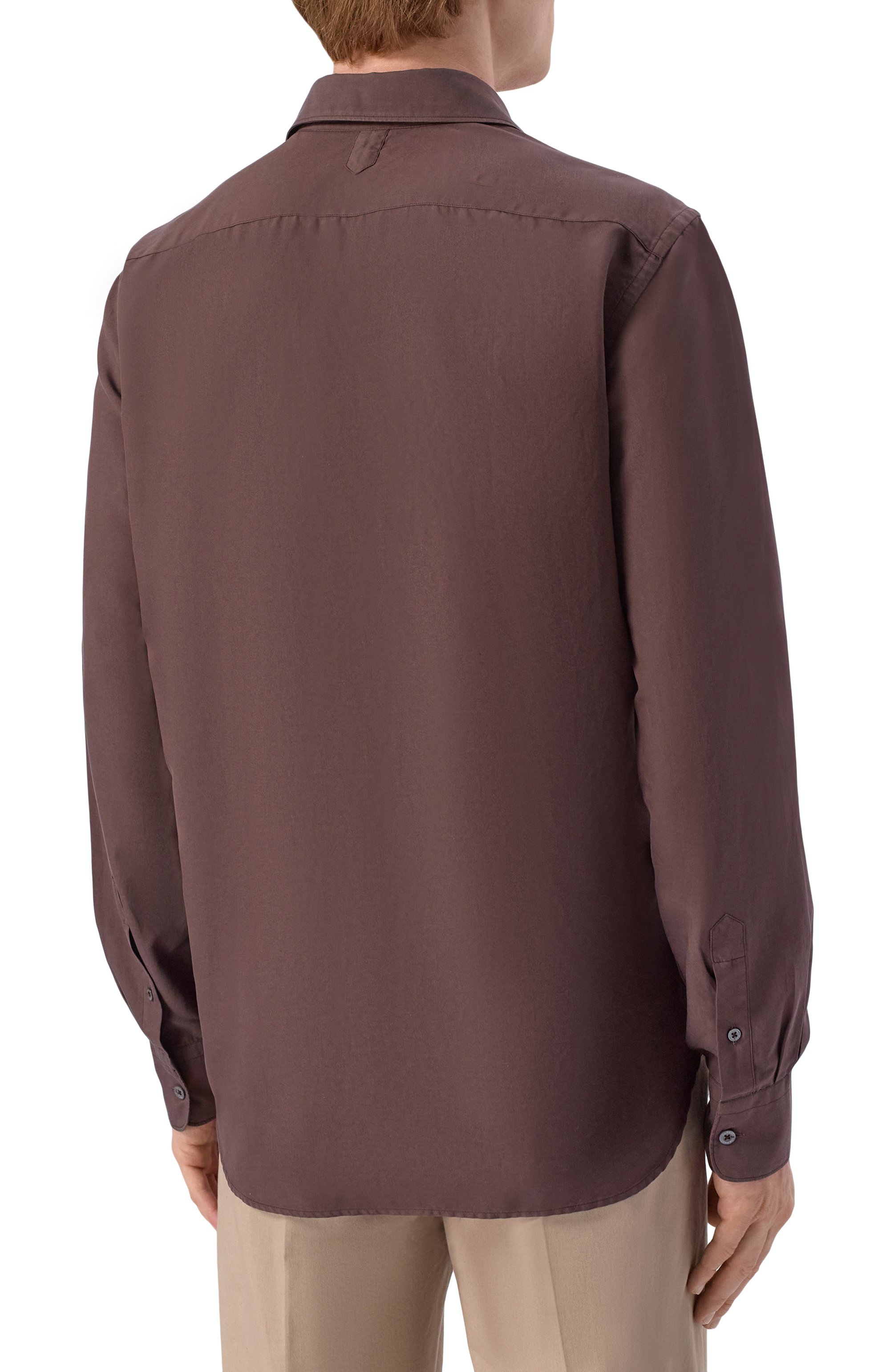 Рубашка из шелка и хлопка CANALI, арт. CSL7065/GM03656, фото 4