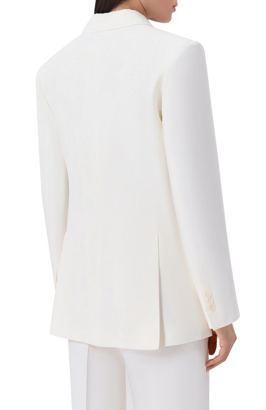 Жакет из вискозы и льна P.A.R.O.S.H. D420449/RAISA26 Белый  D420449/RAISA26 Фото 4