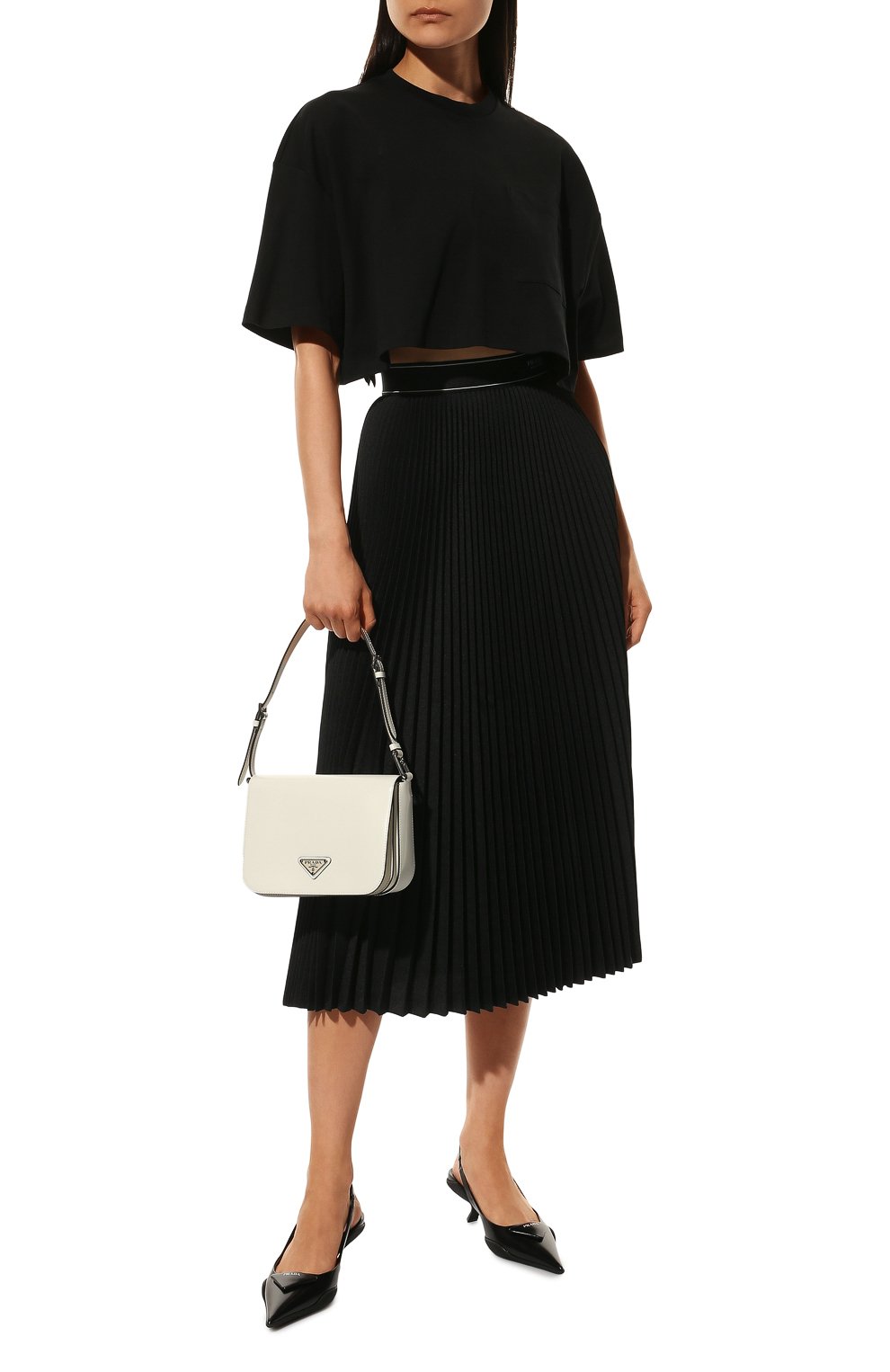 Плиссированная юбка PRADA, арт. P168TL-1R08-F0002-221, фото 2