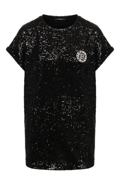 Футболка с пайетками BALMAIN, арт. VF11351/X444, фото 1