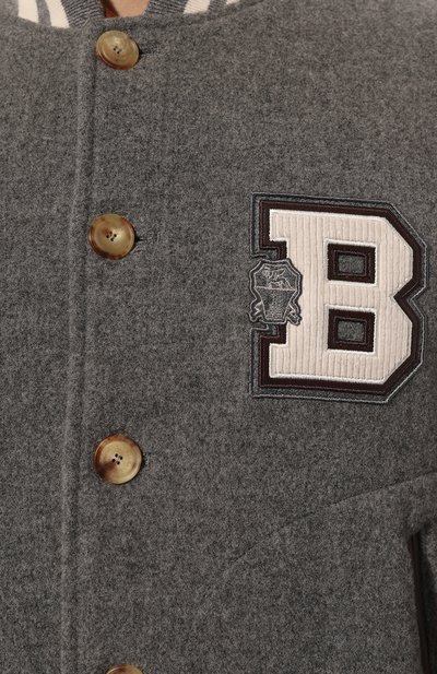 Комбинированный бомбер BRUNELLO CUCINELLI, арт. MY4141966, фото 5