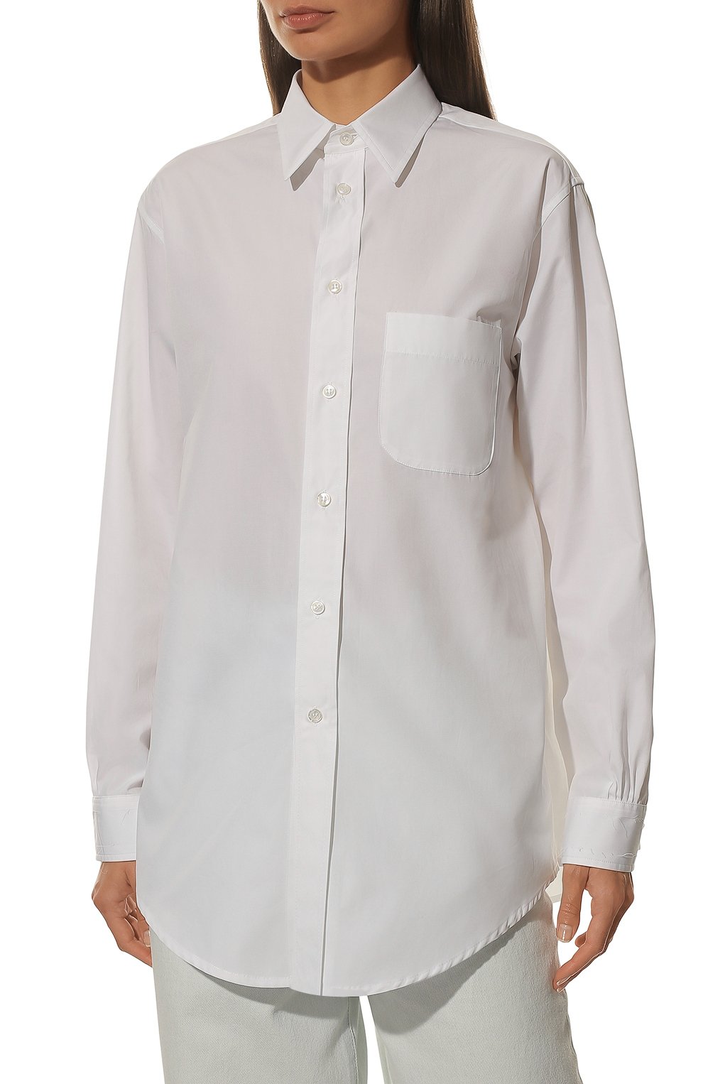 Хлопковая рубашка MAISON MARGIELA, арт. SI0DL0001/S52245, фото 3