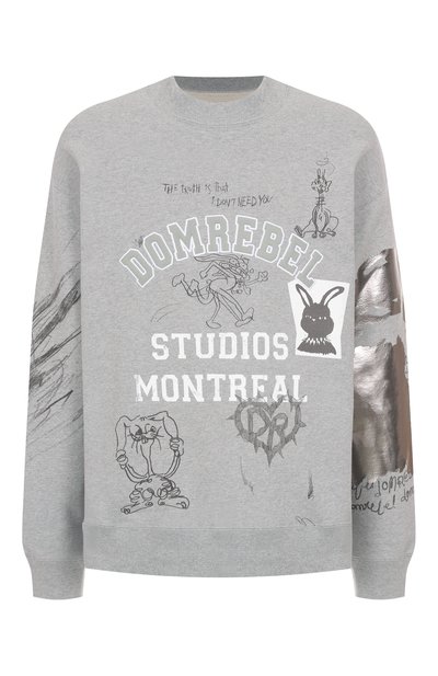 Мужской хлопковый свитшот DOMREBEL, арт. M C0LLEGE SWEATSHIRT