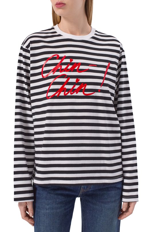 Хлопковый лонгслив Les Archives LA_202 Чёрно-белый  LA_202 Фото 3