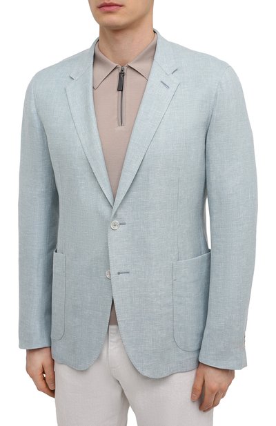 Пиджак изо льна и шерсти ZEGNA, арт. 949540/1DJSS0, фото 3