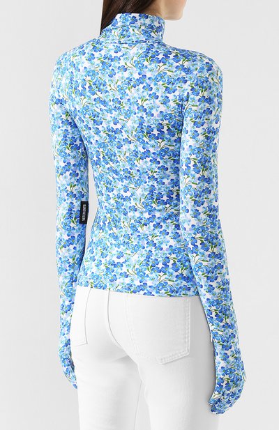 Водолазка с принтом VETEMENTS, арт. SS20T0002 2613/W/BLUE/WHITE FL0WERS, фото 4